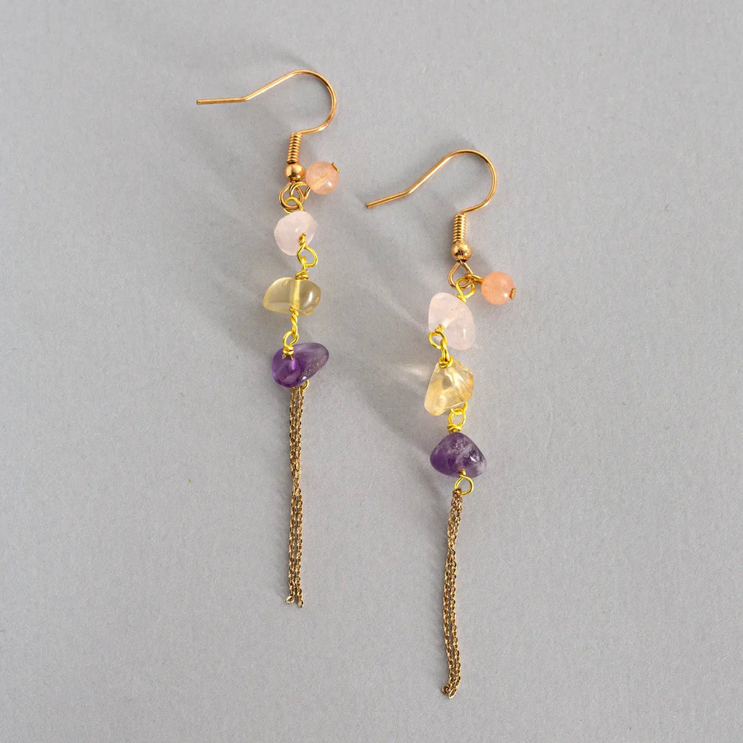 Larissa - Semi Precious Colorful Stones Earrings  | Timi of Sweden