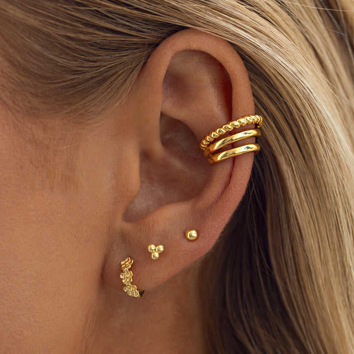 Aylani - Ear Cuff ancho en capas