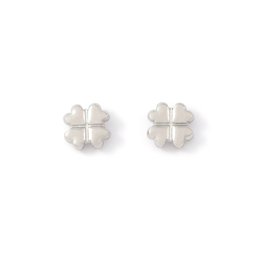 Alexa - Pendientes Mini Stud Clover de Acero Inoxidable