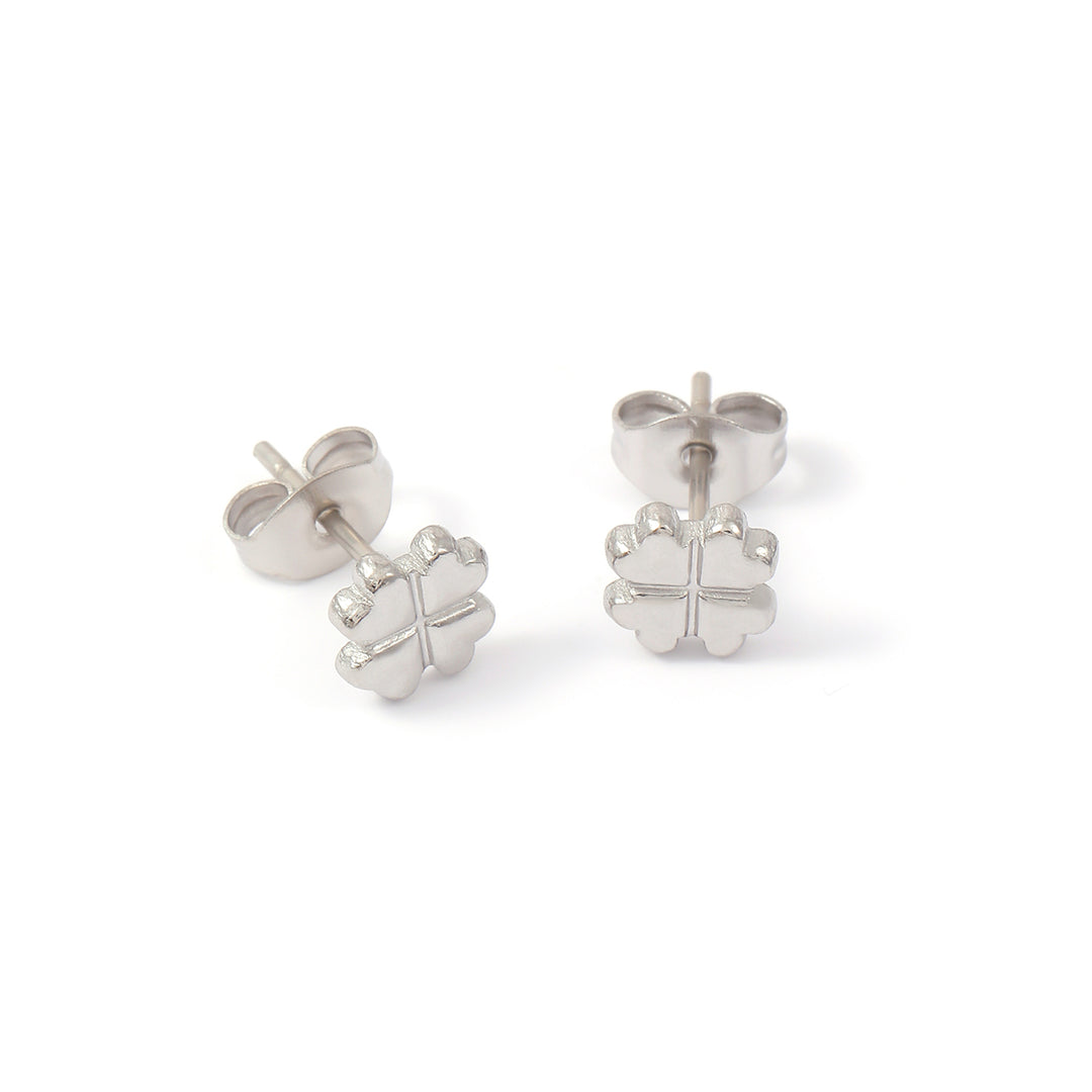 Alexa - Clover Mini Stud Earrings Stainless Steel