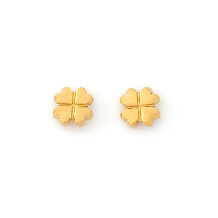 Alexa - Pendientes Mini Stud Clover de Acero Inoxidable