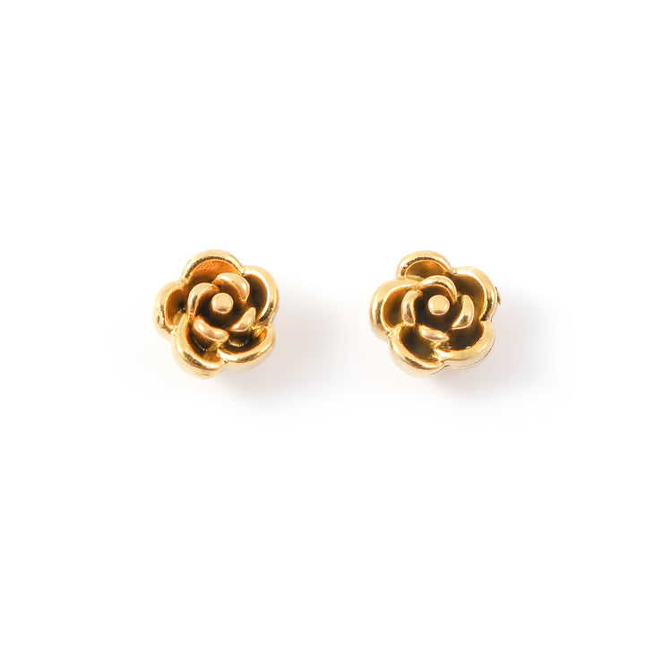 Nixie - Pendientes Mini Stud de Flor de Acero Inoxidable