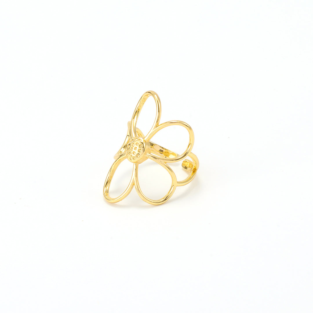 Lucky - Anillo de Flor Outline