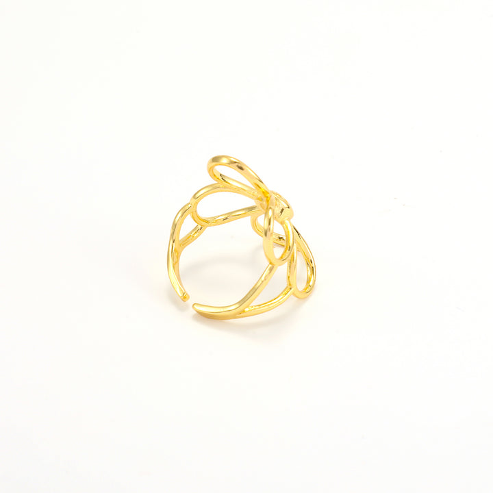 Lucky - Anillo de Flor Outline