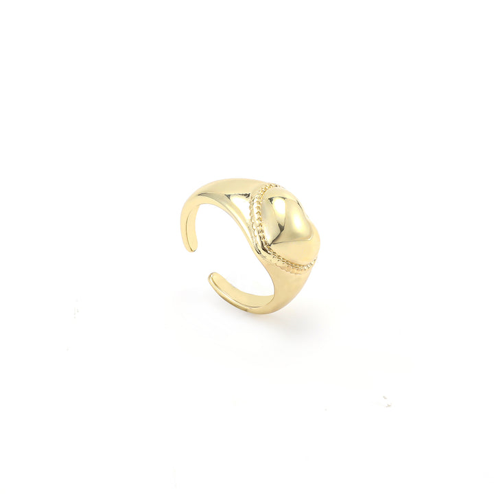 Brigitte - Signet Ring Heart Adjustable