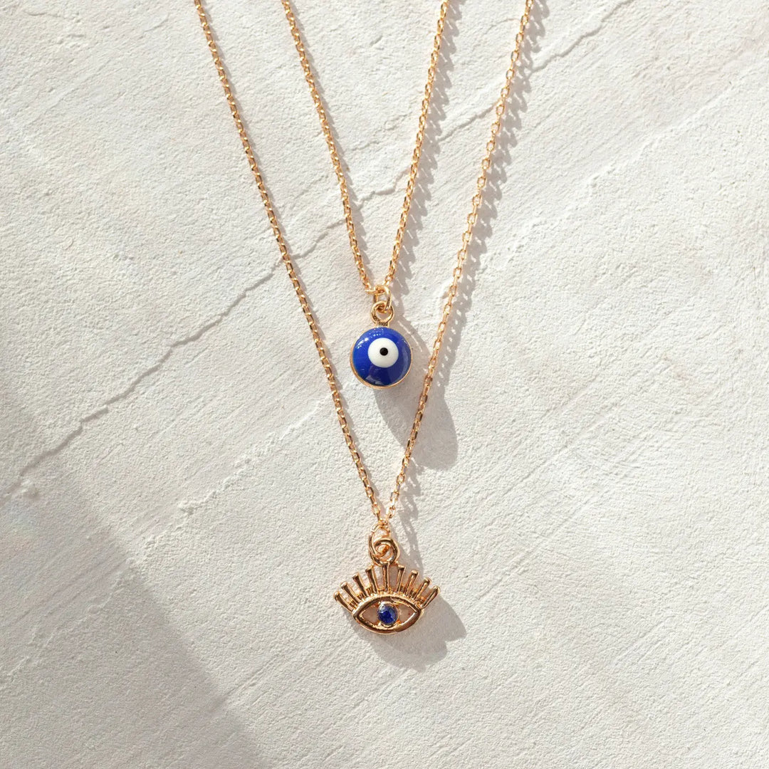 Suzy - Evil Eye Eyelash Necklace Timi of Sweden